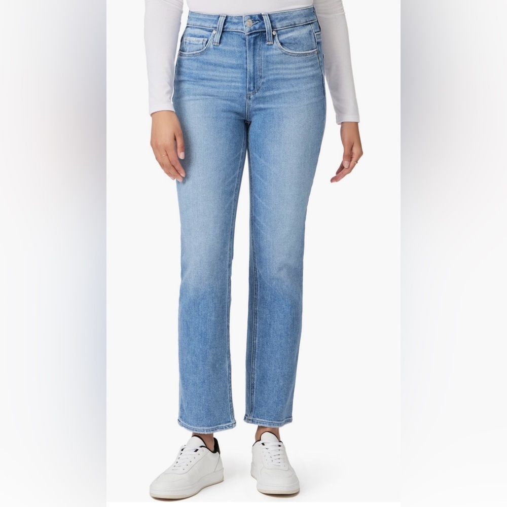 Paige - “Cindy” High Waist Ankle Straight Leg Jeans